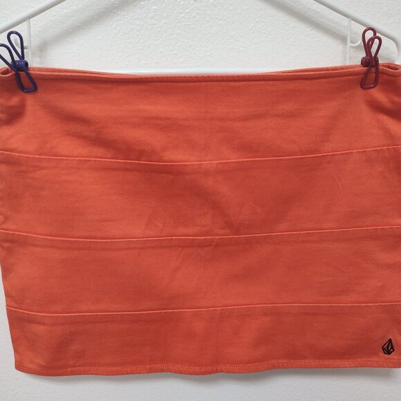 Volcom Orange Fitted Skirt – Size 5 – Cotton Blend - Picture 1 of 14